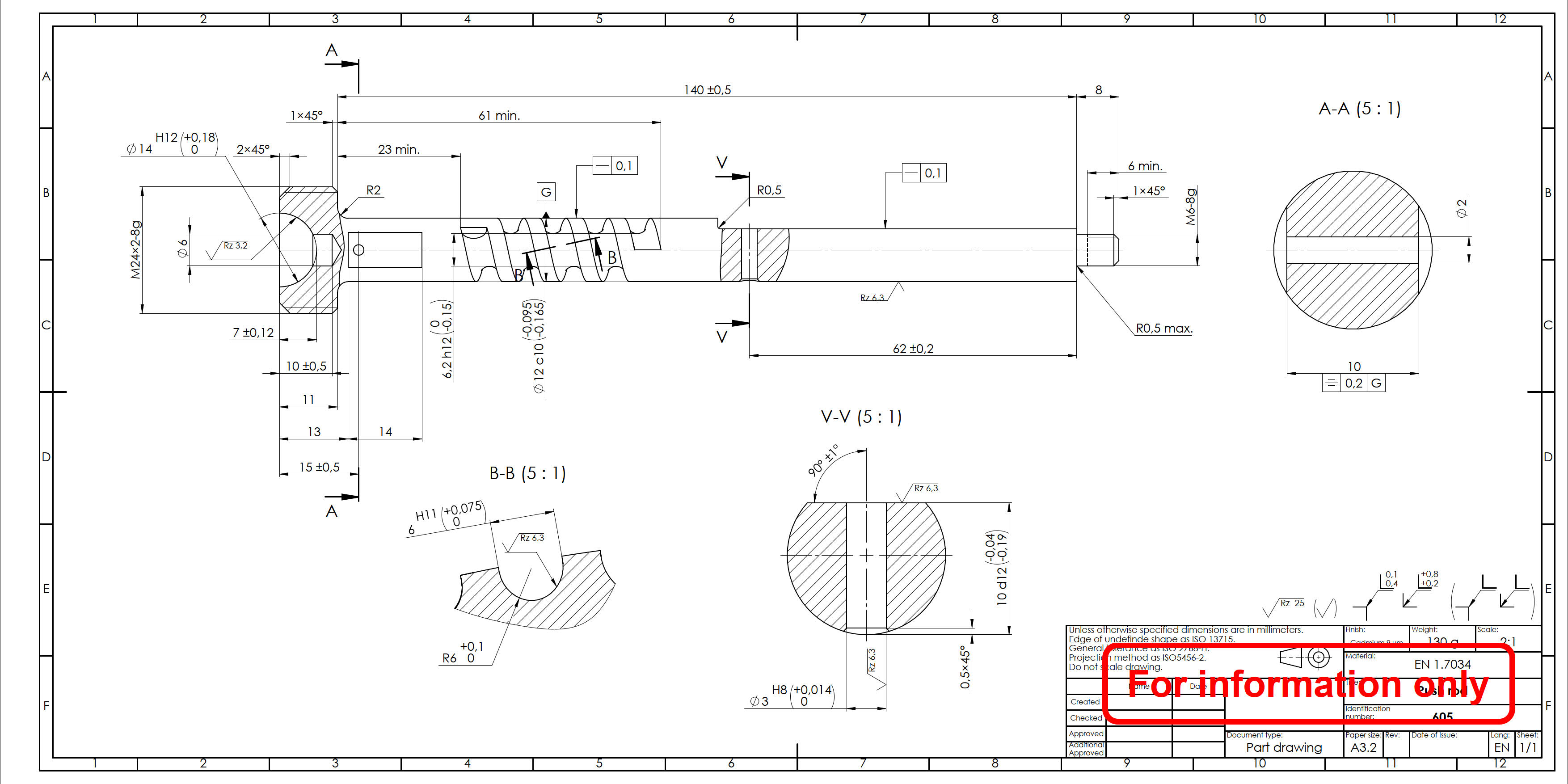 Push rod 605